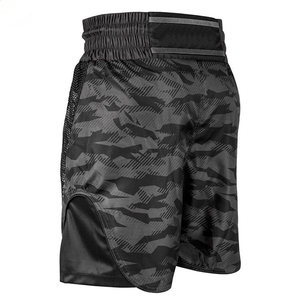 กางเกงขาสั้นต่อสู้แบบ MMA ระบายอากาศได้สำหรับนักกีฬามืออาชีพทนทานเกียร์แห้งเร็วและยืดหยุ่นโลโก้ออกแบบได้ตามต้องการ - Product Image 5
