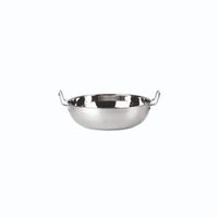 Casserole Prestige SS Kadhai en acier inoxydable 2L, compatible induction et gaz, base en cuivre, finition brillante, design classique, durable, passe au lave-vaisselle