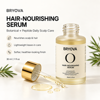 Serum Peptida Kafein 30ml untuk Kepadatan Rambut, Penguatan Akar, Perawatan Menutrisi Tanpa Bilas, Ringan, Tidak Berminyak