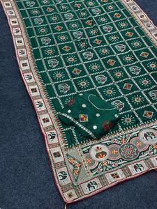 Diseñador indio exclusivo último Sari tradicional elegante nupcial boda fiesta desgaste Sari indio boutique superventas - Product Image 4