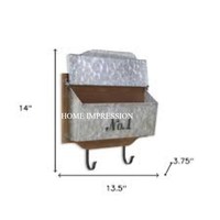 Buzón de Correo de Plástico Pequeño para Exterior, Montaje en Suelo, Diseño Forjado, Color Marrón, Estilo Vintage, 5L, Venta al Por Mayor