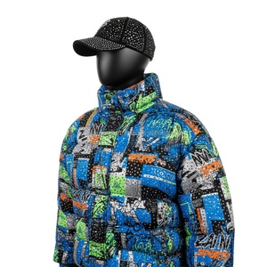 Veste bouffante pour femmes 380 GSM Polyester Tissu multicolore Street Style Print Logo personnalisé Sérigraphie Vestes bouffantes pour femmes - Product Image 4