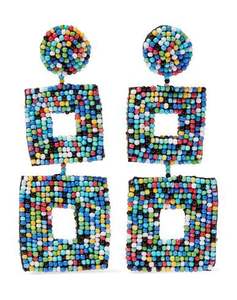 Handmade <b>Dog</b> <b>Earrings</b> With Fancy Color Combination Beaded Embroidery For Fashionable Girls And Women In Trendy Latest Design - Product Image 4