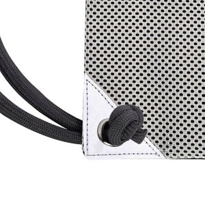 Sac à dos en polyester de qualité supérieure avec cordon de serrage, couleur noire, sac de sport de voyage en tissu avec logo personnalisé imprimé - Product Image 5