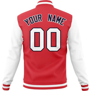 Chaquetas Varsity Personalizadas al por Mayor para Hombre y Mujer, Diseño de Logotipo por Transferencia Térmica, Cuello Alto, Resistentes al Viento, Transpirables, con Capucha, de Algodón para Invierno - Product Image 3