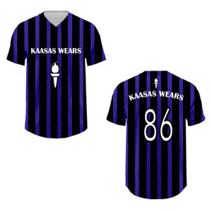 เครื่องแบบซอฟต์บอลดูดซับเหงื่อเสื้อคาร์ดิแกนแขนสั้นเสื้อฝึกซ้อมเบสบอลเสื้ออเมริกันออกแบบได้ตามต้องการ - Product Image 6