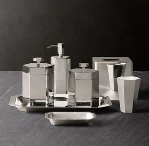 Juego de baño con acabado cromado de diseño de grabado de 8 nuevo aspecto con uso de alta calidad Royal Hotel Villa y en casas de lujo - Product Image 3