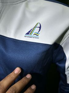 OEM Design 100% Polyester Blanc et Bleu Hommes Tech Polaire Survêtement Full Zip Hoodie Joggers Sweatpants Ensemble de survêtements pour hommes - Product Image 6