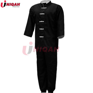 Traje de Kung Fu de lino y algodón azul marino personalizado para hombre-Uniforme de artes marciales chinas, traje de meditación con mangas enrollables - Product Image 2