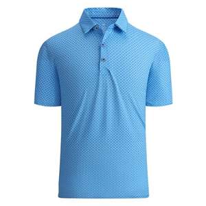Polo de golf à manches courtes 100 % polyester pour homme, personnalisable avec logo, impression par sublimation intégrale, style sportif, tricot performant - Product Image 6