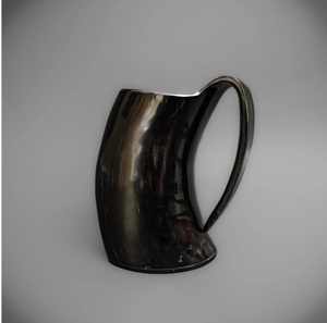 Tasse à boire de bière en corne de boeuf de buffle polie écologique fabriquée à la main du fabricant direct Style religieux Artisanat d'animaux naturels - Product Image 3