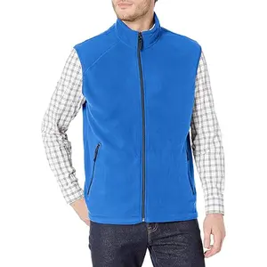 Ricamo con Logo personalizzato e gilet in pile polare invernale caldo all'ingrosso senza maniche per abbigliamento Outdoor gilet in pile con Logo