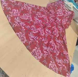 Vestido MIDI de algodón estampado rosa con bolsillos, vestido MIDI de algodón para mujer con mangas florales, ropa formal para mujer - Product Image 4