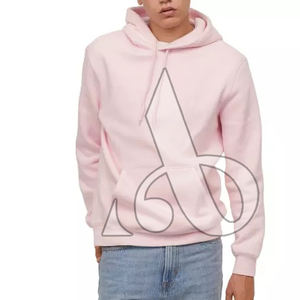 เสื้อสเวตเตอร์มีฮู้ดของผู้ชายเสื้อสเวตเตอร์มีฮู้ดพิมพ์ลายนูนขนาดใหญ่พิเศษผ้าโพลีเอสเตอร์/ ผ้าฝ้ายย้อมสีล้วนสำหรับฤดูหนาว - Product Image 1