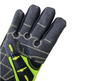 Gants de protection en cuir de construction anti-impact TPR personnalisés Gants de travail de sécurité mécanique de soudage anti-coupure - Product Image 4