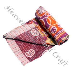 Colcha Kantha Gudari, Colcha Kantha Gudari, Venta al por Mayor, Proveedor de Oro, GD2155, Colcha Kantha Hecha a Mano, Algodón Estampado Indio - Product Image 3