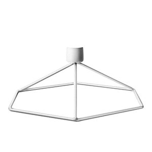 High Quality <b>White</b> Metal Iron Candle Holder Trendy New Design Home Decorative Christmas <b>Candlestick</b> Stand Cheap Price - Product Image 1