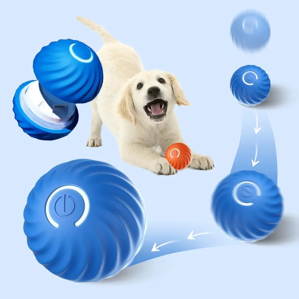 Wholesale Intelligent Self-Mobility Electric Dog Ball Toys Indoor Dog Interactive Toy Release Energy Smart Dog Ball Toys