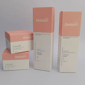 Tamaño personalizado Simple Tuck Top Box Papel de impresión Maquillaje cosmético Cuidado DE LA PIEL Embalaje Loción Crema facial Caja de tarjetas para tarros cosméticos - Product Image 3