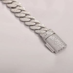 High Quality Pass Diamond Tester VVS <b>Moissanite</b> Cuban Chain Necklace Fine <b>Jewelry</b> Round Brilliant Cut Diamond 925 Silver <b>Jewelry</b> - Product Image 2