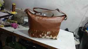 Sac à main en cuir de vache véritable pour femmes, fermeture éclair, imperméable, portable, sac à bandoulière, printemps, automne, été, hiver - Product Image 4