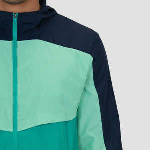 Ensemble short coupe-vent deux pièces décontracté pour homme, respirant, couleur unie, nylon zippé pour l'hiver à bas prix - Product Image 2