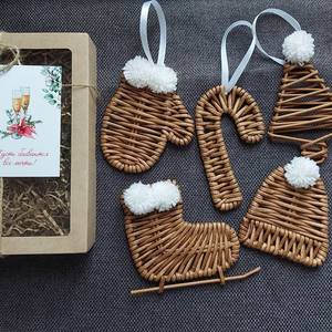 Ornements de Noël en rotin faits à la main, décorations de fêtes personnalisées pour les marques de détail et les collections saisonnières Vietnam - Product Image 6