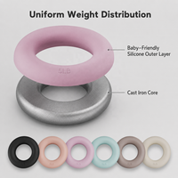 Haltères en silicone esthétiques pour yoga et pilates, entraînement des bras, logo personnalisé, toucher doux, poids de fitness pour les mains, vente en gros, légers