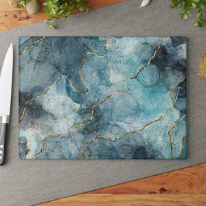 Tabla de cortar de mármol resistente de lujo con textura de piedra natural que proporciona un aspecto Premium para cocinas profesionales - Product Image 4