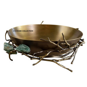 Juego de 2 Tazones de Diferentes Tamaños con Forma de Hoja de Oro para Servir Dulces, Galletas y Bocadillos, Decoración del Hogar, Accesorios de Mesa - Product Image 5