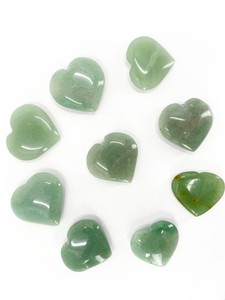 Wholesale Selling Heart Shaped Green Aventurine <b>Crystal</b> Gemstone Hearts for Decoration Meditation - Product Image 3
