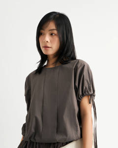 Camiseta de Manga Corta Informal de Alta Calidad para Mujer, 100% Algodón, Color Sólido, Cuello Redondo, Largo Recortado, Secado Rápido, Transpirable para Verano - Product Image 1