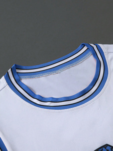 Sporsity Hombres Casual Rayas Cuello redondo Camiseta sin mangas Transpirable Impreso Baloncesto Jersey Tallas grandes Conjunto de verano - Product Image 5