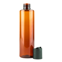 20ml 50ml 100ml 190ml 350ml Bouteille en plastique PET ambré avec bouchon à vis Rechargeable Vide Cosmétique Shampooing Lotion Conteneur Emballage