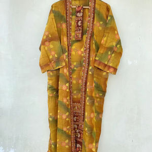 Festival Seda Kimono Robe Vintage Indio Unisex Bata - Product Image 1