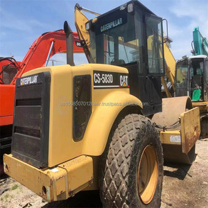 Rouleau de CS-583D Caterpillar CAT d'occasion Rouleau de roue en acier facile à utiliser pour réparation de routes professionnelles d'occasion en bon état - Product Image 5