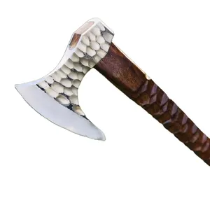 Custom Industrial <b>Wood</b> Handle Splitting <b>Axe</b> Handmade Damascus Steel with Ergonomic Forged Frost <b>Axe</b> Head for Outdoor Camping - Product Image 1