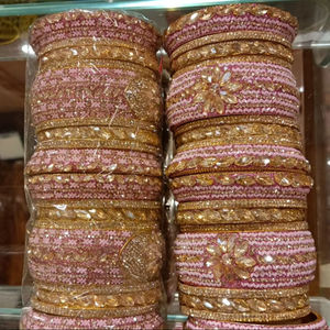 Exclusive Stone Work Bangles Beautiful Kundan Latkan Jewelry for Ethnic & Modern Styles Limited Stock - Product Image 1