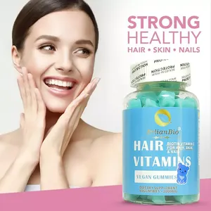 Wholesale hair vitamin biotin collagen gummies 3000mg sugar bear hair vitamin hair grow long for women