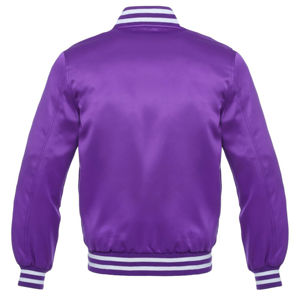 Blouson aviateur en satin élégant pour homme, confortable, de haute qualité et idéal pour les tenues décontractées, blousons varsity respirants pour homme - Product Image 2