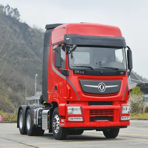 6x4 380hp 400hp 트랙터 트럭 동풍 트랙터 헤드 견인 세미 트레일러 판매