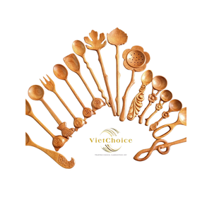 Cuchara de Madera Moderna de Alta Calidad con Acabado Espejo, Utensilio de Cocina Desechable para Uso Diario y Fiestas - Product Image 3