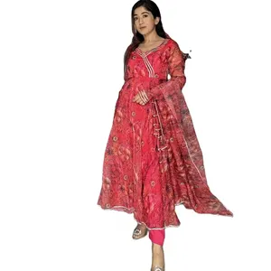 Top Quality New Design Heavy Viscose Velvet Anarkali Suit for women Fully Stitched party wear dress