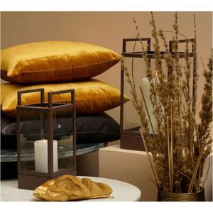 Lanterne haute en fer marron personnalisée en gros, fabriquée en Inde, pour la décoration de la maison, des hôtels, des restaurants, des mariages et des bureaux - Product Image 5