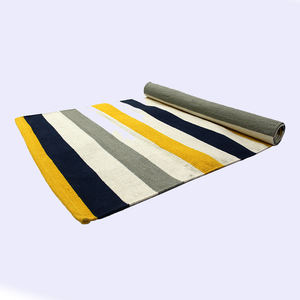100% Cotton Stripe Yoga Rug <b>Mat</b> Eco-Friendly High Demand Indian Supplier - Product Image 1