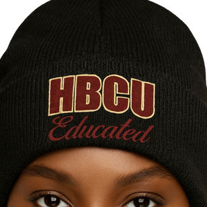 HBCU Educated Black Delta <b>Beanie</b> Hat DST Acrylic Cap Chenille Embroidery Greek Sorority Divine Nine Custom Beach <b>Waterproof</b> - Product Image 4