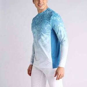 Camiseta Deportiva Transpirable con Protección UV para Hombre, Venta Directa de Fábrica a Bajo Precio, Camiseta de Pesca Lisa de Gran Venta, Camiseta Sublimada Ringer - Product Image 2