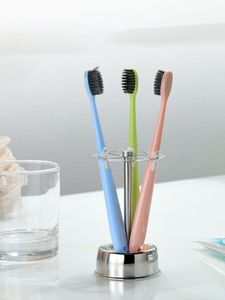Porte-brosse à dents en métal lourd offrant stabilité et une organisation élégante de la salle de bain - Product Image 3