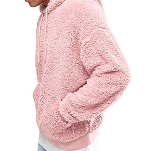 Sudadera con Capucha de Forro Polar Sherpa para Hombre de Alta Calidad, Color Único Bordado, Ropa Casual de Invierno, Nueva Llegada - Product Image 5