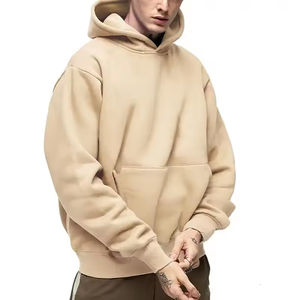 Ventes en gros de sweats à capuche unisexes surdimensionnés en coton 100% personnalisés pour hommes, sweats à capuche vierges avec broderie - Product Image 2